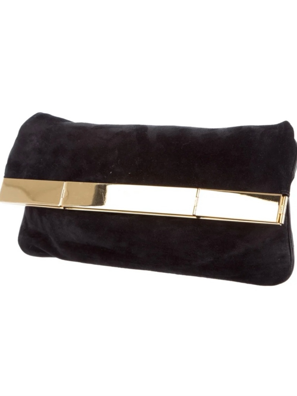 Saint Laurent Courtney Black Suede Clutch